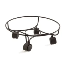 Panacea 13" (33cm) Heavy Duty Black Plant Pot Caddy