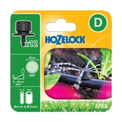 Hozelock 360? Adjustable End Of Line Mini Sprinkler (Pack Of 12)