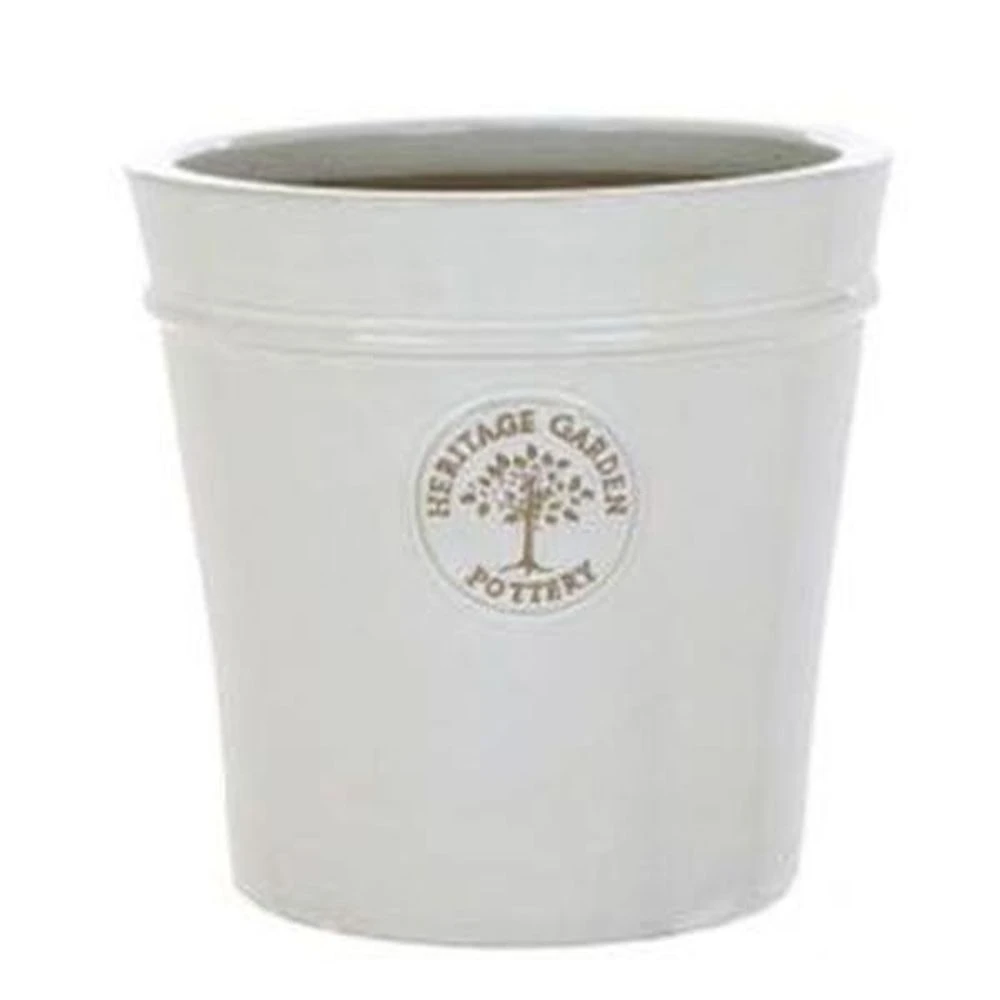 Woodlodge 41cm White / Cream Glazed Heritage Pot 1 Woodlodge 41cm White / Cream Glazed Heritage Pot
