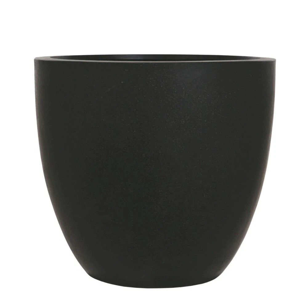 Woodlodge 44cm Black Polylite Egg Planter 1 Woodlodge 44cm Black Polylite Egg Planter