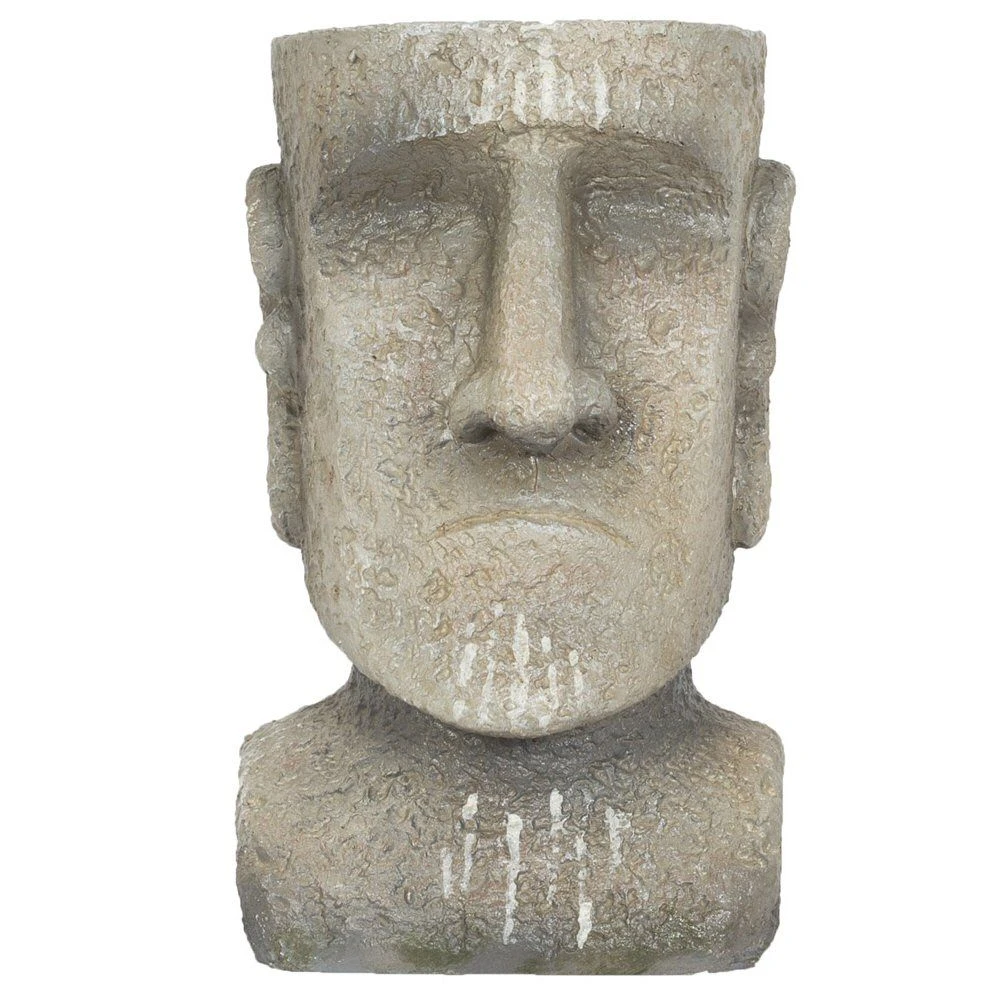 La Hacienda 26cm Resin Easter Island Head Planter 1 La Hacienda 26cm Resin Easter Island Head Planter