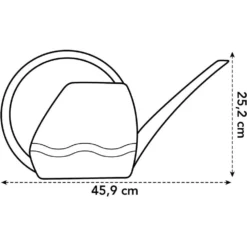 Elho 3.5 Litre Anthracite Aquarius Watering Can 5 Elho 3.5 Litre Anthracite Aquarius Watering Can -Hozeelock Store 8711904303723 3