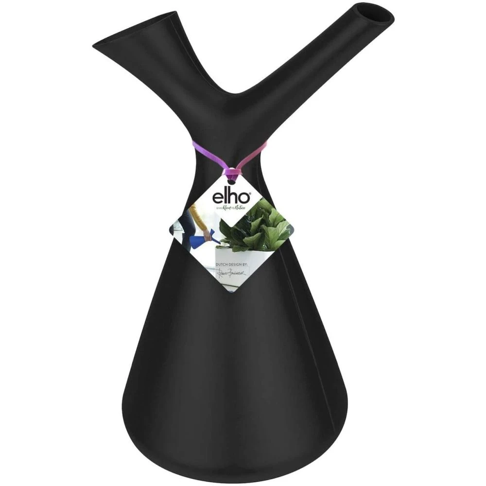 Elho 1.7 Litre Living Black Plunge Watering Can 1 Elho 1.7 Litre Living Black Plunge Watering Can