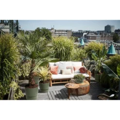 Elho 25cm Leaf Green Greenville Round Planter 9 Elho 25cm Leaf Green Greenville Round Planter -Hozeelock Store 8711904332433 5