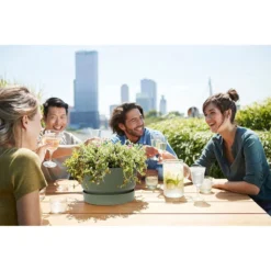 Elho 33cm Leaf Green Greenville Bowl Planter -Hozeelock Store 8711904332464 5