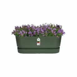 Elho 70cm Living Concrete Greenville Trough Long -Hozeelock Store 8711904357764 3