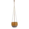 Edelman 16.5cm Ochre Resa Hanging Houseplant Pot