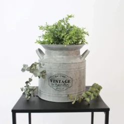 Koopman 22cm Vintage Milk Churn Planter -Hozeelock Store 8719987801495 3