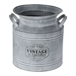Koopman 22cm Vintage Milk Churn Planter
